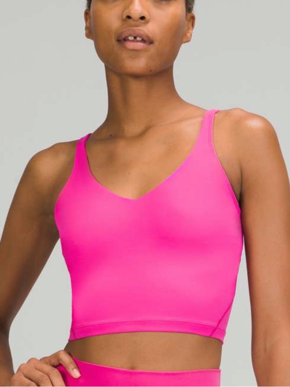 Lululemon Align Cropped Tank in Sonic Pink